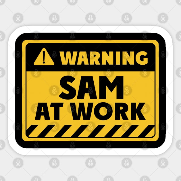 sam at work Sticker by EriEri